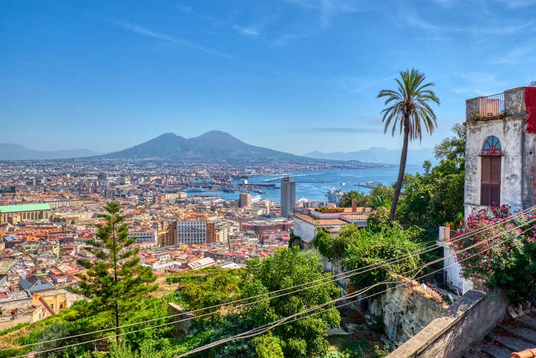 Panorámica de Nápoles desde la colina Vomero