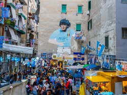 Murales de Maradona en el Barrio Español