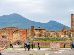 Ruinas de Pompeya cerca de Nápoles