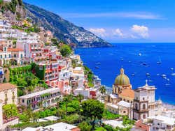Ciudad de Positano en la Costa Amalfitana