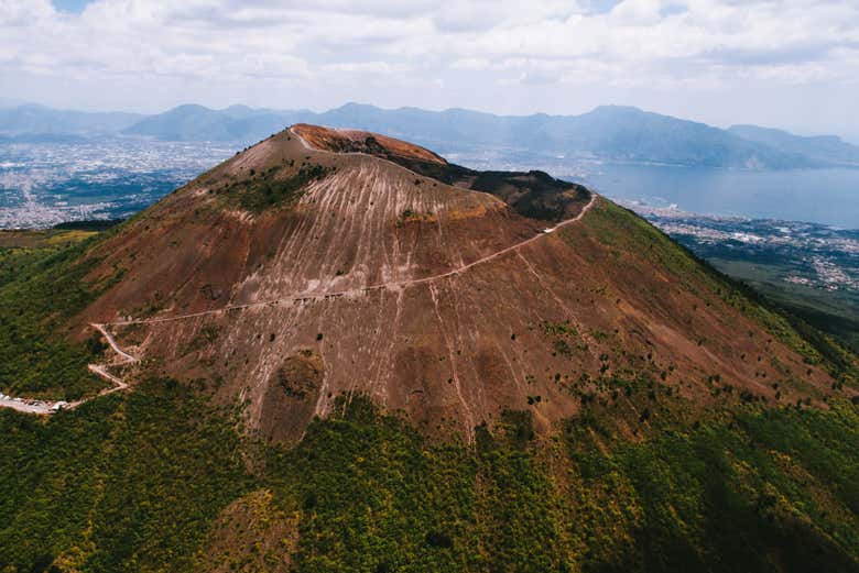 Vistas del monte Vesubio